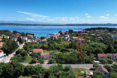 Pašman,Ždrelac - građevinsko zemljište s pogledom na more u blizini plaže, 919 m2