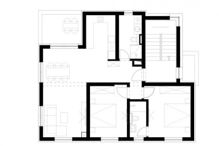 Biograd na Moru – dvosoban stan na prvom katu s pogledom na more, 83,69 m2, novogradnja