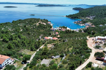 Dugi otok, Zaglav - građevinsko zemljište s otvorenim pogledom na more, 505 m2