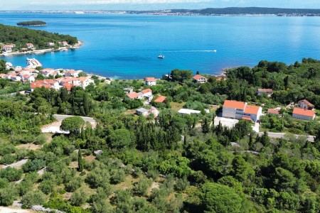 Pašman, Ždrelac - građevinsko zemljište s pogledom na more, 1743 m2